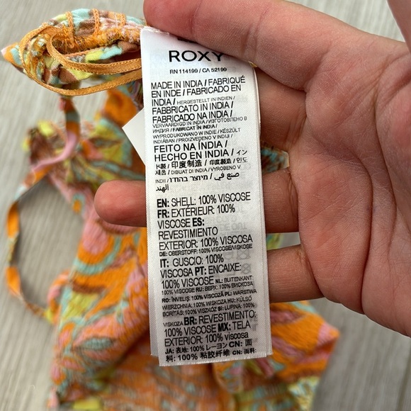 Roxy Warm Waters - Bandeau Top size Medium - Picture 10 of 13